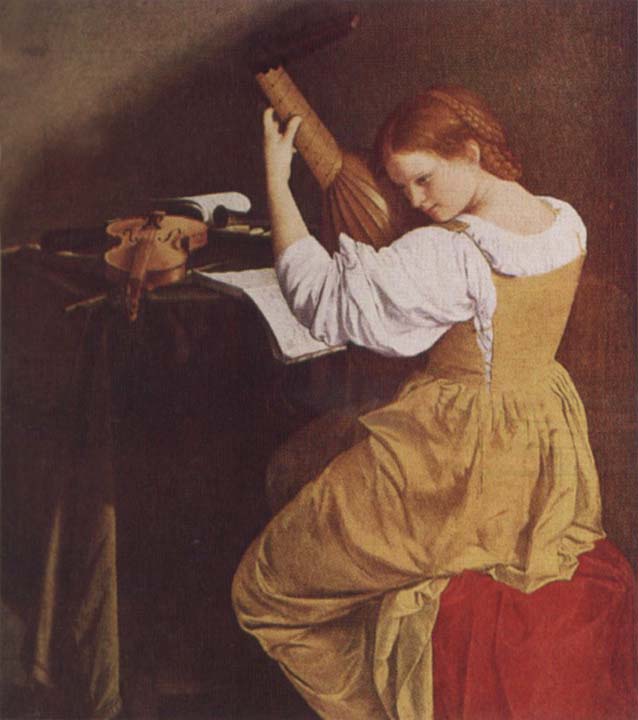 Orazio Gentileschi The Lute Player